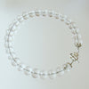Clear Rock Crystal Rondelle Choker Necklace - I Can See Clearly Now Necklace