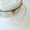 Clear Rock Crystal Rondelle Choker Necklace - I Can See Clearly Now Necklace