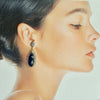 12 Days  of Christmas - Blue Hydroquartz w White Topaz Posts -  Blue Hydro Quartz Earrings