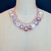 #5 China Doll Pink Necklace Pink Quartz Pink Plates