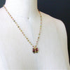 #6 Le Papillion Necklace - Tourmaline Watermelon Tourmaline Butterfly