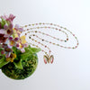 #3 Le Papillon IX Necklace - 18k Gold Tourmaline Butterfly Necklace