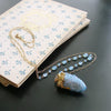 #2 Pixie Necklace - Aqua Chalcedony Gold Vermeil Spirit Quartz Pendant