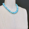 #8 Amanda Choker Necklace - Amazonite With Abalone Inlay Toggle