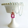 #3 Delphine II Necklace - Pink Topaz Blue Topaz Emerald Citrine Rose Quartz