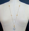 #7 Brezza Dolce III Necklace - Enamel Egg Vinaigrette Chalcedony Pearls