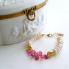 #3 Valentina II Bracelet - Pink Sapphires Coin Pearls