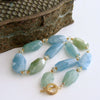#4 Brynn III Necklace - Aquamarine Nuggets Prasiolite