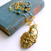 #2 Rosalie Necklace - Citrine Apatite Chatelaine Perfume Bottle Necklace
