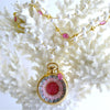 #4 Capraia Sailors Valentine Necklace - Pink Sapphires Pearls