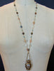 Multi-Colored Moonstone Palais Royal Grand Tour Scent Bottle With Seal - Luna Necklace
