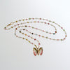 #1 Le Papillon IX Necklace - 18k Gold Tourmaline Butterfly Necklace