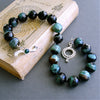 #2 Jaden Choker Necklace - Green Black Agate