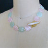 #8 Francesca Necklace - Aquamarine Morganite Beryl Opal