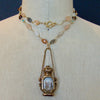 Multi-Colored Moonstone Palais Royal Grand Tour Scent Bottle With Seal - Luna Necklace