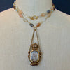 Multi-Colored Moonstone Palais Royal Grand Tour Scent Bottle With Seal - Luna Necklace