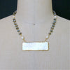 #5 L'offre III Necklace - Mystic Labradorite Pearls MOP Gaming Token