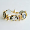 #2 Vernazza Cameo Intaglio Bracelet - Black and White Cameo Intaglios