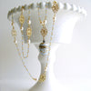 #2 Brezza Dolce III Necklace - Enamel Egg Vinaigrette Chalcedony Pearls