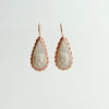 Lava Stone Intaglio/Cameo Earrings Rose Gold Vermeil - Gaeta Earrings