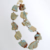 Snakeskin Jasper Amazonite Fossil Coral Necklace - Jessa IV Necklace