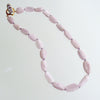 Orchid Kunzite Nuggets Amethyst Choker Necklace Shell Inlay Toggle - Orianne V Necklace