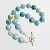 Aquamarine Prasiolite Opal MOP Choker Necklace - Brynn IV Necklace