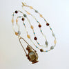 Multi-Colored Moonstone Palais Royal Grand Tour Scent Bottle With Seal - Luna Necklace
