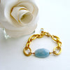 #1 Brynn Bracelet - Aquamarine Link Bracelet