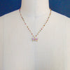 #6 Le Papillon VI Necklace - Tourmaline 18k Gold Tourmaline Butterfly