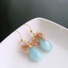#3 Seraphine Earrings - Amazonite Pink Topaz Lavender Opal Pink Quartz