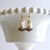 #4 Chantilly Tourmaline Earrings - Flameball Pearls Tourmaline Bead Caps