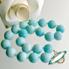 Naco Turquoise Choker Necklace Mother-of-Pearl Opal Inlay Toggle - Charlene III Necklace