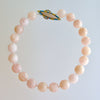 Morganite Beryl Ballet Pink Opal Inlay Toggle Choker Necklace - Dahlia V Necklace