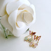 Watermelon Tourmaline Double Butterfly Earrings - Le Papillon II Earrings