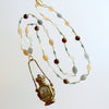 Multi-Colored Moonstone Palais Royal Grand Tour Scent Bottle With Seal - Luna Necklace