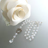 Ice Quartz Victorian Silver Paste Heart Pendant Necklace - Queen of Hearts Necklace