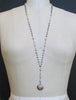 #8 Brezza Floreale III Necklace - Kyanite Scorolite Enamel Vinaigrette Necklace