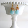 #2 Seraphine Earrings - Amazonite Pink Topaz Lavender Opal Pink Quartz