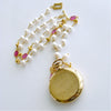#5 Capraia Sailors Valentine Necklace - Pink Sapphires Pearls