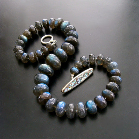 #3 Lyrica III Necklace - Junbo Labraorite Choker Necklace