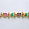#6 Castelsardo Intaglio Bracelet - Venetian Glass Intaglios Pearls Rubies