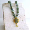 #5 Lissone Necklace - Sapphires Citrines Venetian Glass Intaglio