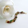 #6 Clarissa III Bracelet - Watermelon Tourmaline Slices Tourmaline Clusters