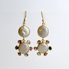 #1 Daisy Tourmaline Pearl Drop Earrings