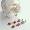 Watermelon Tourmaline Slices Pink Topaz Apatite Peridot Duster Earrings - Andrea V Earrings