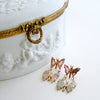 Watermelon Tourmaline Double Butterfly Earrings - Le Papillon II Earrings