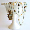 Multi-Colored Moonstone Palais Royal Grand Tour Scent Bottle With Seal - Luna Necklace