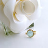 Aqua Napoleonic Bee Intaglio Ring - Peu d’Abelle Aqua Ring