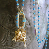 Diamond Turquoise Pave Lock Turquoise Citrine Amethyst Prasiolite, Topaz Intaglio Fob Necklace - Serrures D'Amour Necklace